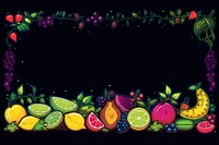 Fruit border plant food art. AI generated Image by rawpixel.
