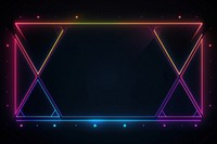 Geometric shapes border backgrounds light night. AI generated Image by rawpixel.