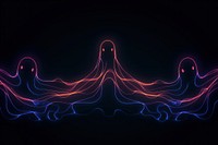 Ghost border neon light line. AI generated Image by rawpixel.