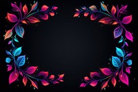 Leaves border pattern purple art. AI generated Image by rawpixel.