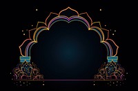 Ramadan border architecture night spirituality. AI generated Image by rawpixel.