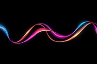 Ribbons border neon backgrounds light. AI generated Image by rawpixel.