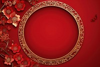 Chinese new year background circle celebration decoration.