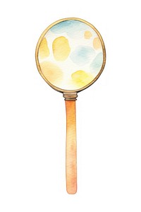 Magnifying glass magnifying spoon white background. AI generated Image by rawpixel.