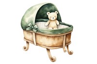 Bassinet furniture cute toy. AI generated Image by rawpixel.