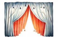 Curtain white background furniture textile. AI generated Image by rawpixel.