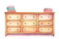 Drawer furniture sideboard dresser. AI generated Image by rawpixel.