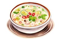 Tom Kha Kai food dish soup. AI generated Image by rawpixel.