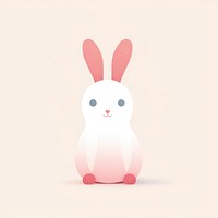 Rabbit cartoon animal mammal. AI generated Image by rawpixel.