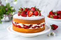 Victoria Sponge Cake strawberry cream cake.