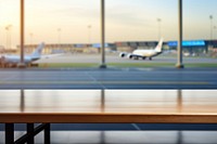 Airport table aircraft airplane. AI generated Image by rawpixel.