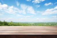 Blue sky and cloud wood backgrounds landscape. AI generated Image by rawpixel.