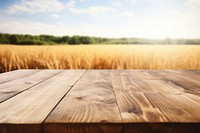 Farm table wood landscape. AI generated Image by rawpixel.