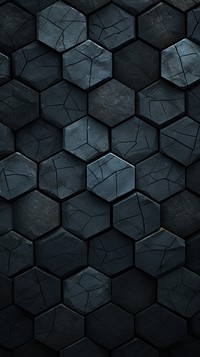  Dark hexagonal texture architecture black backgrounds. AI generated Image by rawpixel.