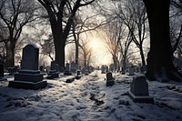 Grave yard tombstone cemetery outdoors. AI generated Image by rawpixel.
