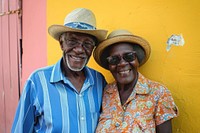 Black elderly couple portrait glasses adult. AI generated Image by rawpixel.