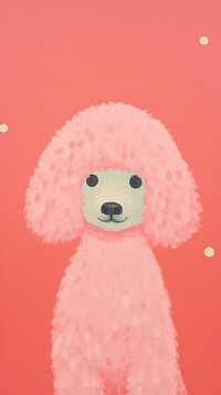 Poodle art toy representation.