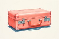 Vintage luggage suitcase briefcase letterbox.