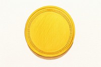 Gold coin white background investment currency.