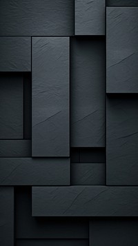  Abstract geometric shapes black wall architecture. 