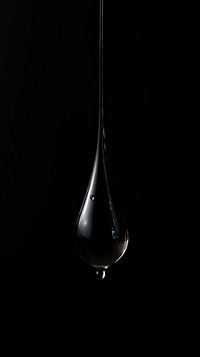  Drop of water black simplicity chandelier. AI generated Image by rawpixel.