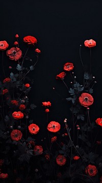  Flower garden poppy plant petal. AI generated Image by rawpixel.