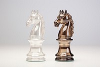 3d render of horse chess animal mammal white background.