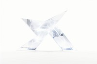 3d transparent glass style of lightning white white background simplicity.