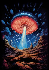 A mushroom nature art toadstool.