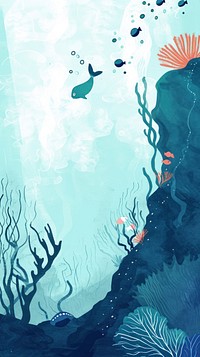 Cute under the sea illustration outdoors nature fish.