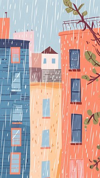 Cute downtown illustration outdoors wall city.