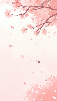 Cute sakura season illustration outdoors plant petal.