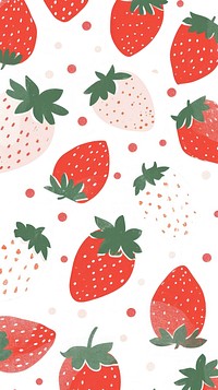 Cute strawberrys illustration fruit plant food.