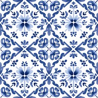 Tile pattern of cosmos backgrounds blue art.