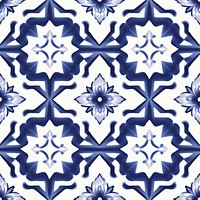 Tile pattern of chinese tea backgrounds blue art.