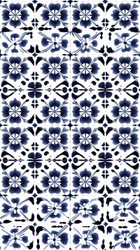 Tile pattern of Jasmine backgrounds white art.