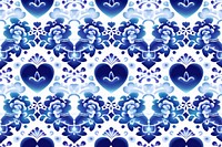 Love pattern backgrounds blue.