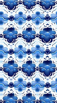Tile pattern of lantern backgrounds porcelain blue.