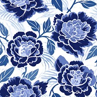 Tile pattern of rosa backgrounds porcelain blue.