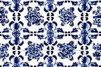 Tile pattern of turtle art backgrounds blue.