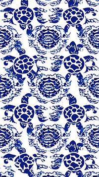 Tile pattern of turtle art backgrounds porcelain.