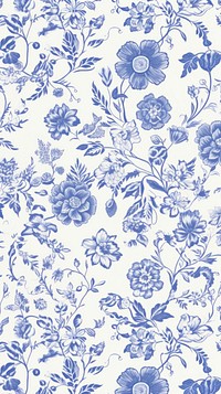  Floral art wallpaper porcelain. AI generated Image by rawpixel.