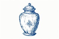 Antique of jar drawing bottle sketch.
