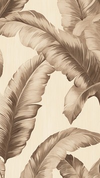 Banana leaves sketch backgrounds pattern. AI generated Image by rawpixel.