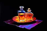 A perfume bottle whisky glass drink. AI generated Image by rawpixel.