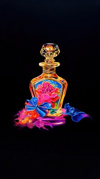 A perfume bottle creativity fragility cosmetics. 