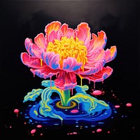 An isolated flower painting plant art. AI generated Image by rawpixel.