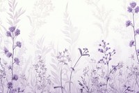 Lavender flower landscape outdoors pattern.