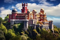 Architecture building outdoors castle. AI generated Image by rawpixel.
