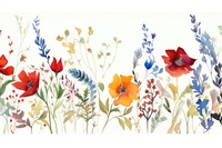 Winter flower backgrounds painting pattern.